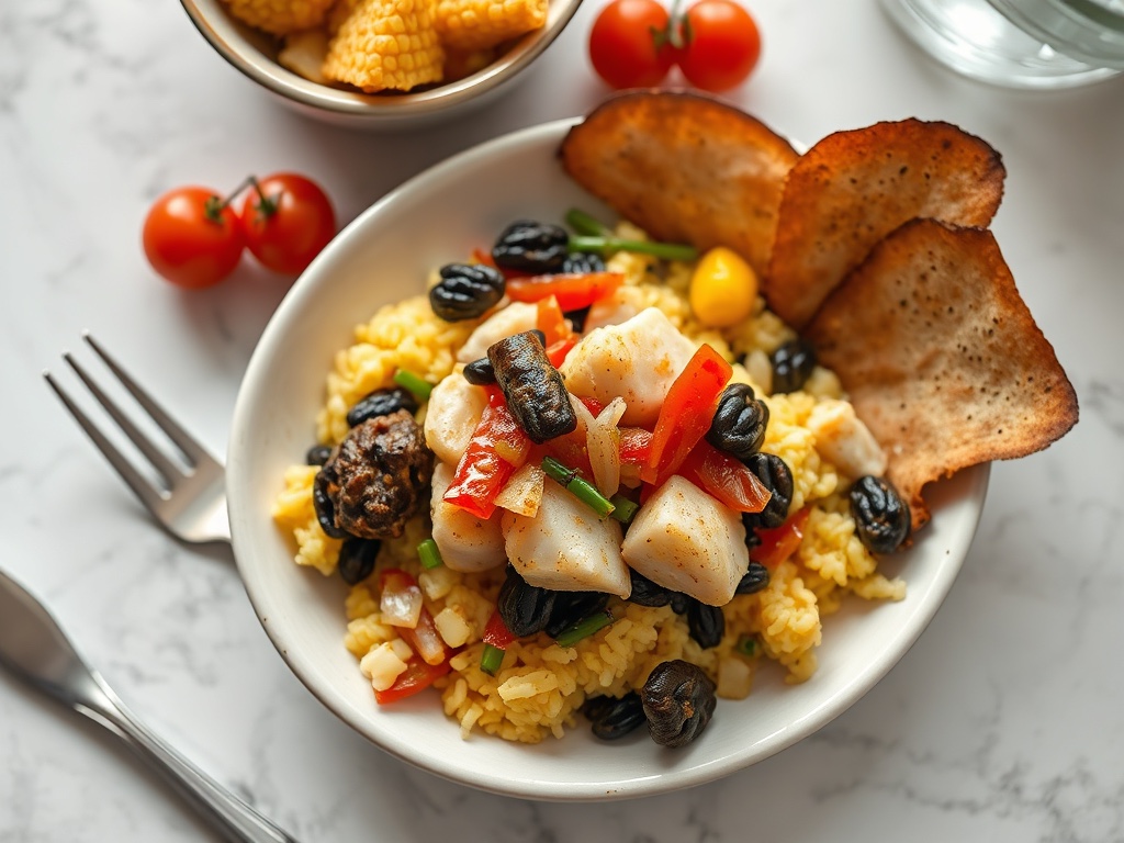 Ackee und Salzfisch