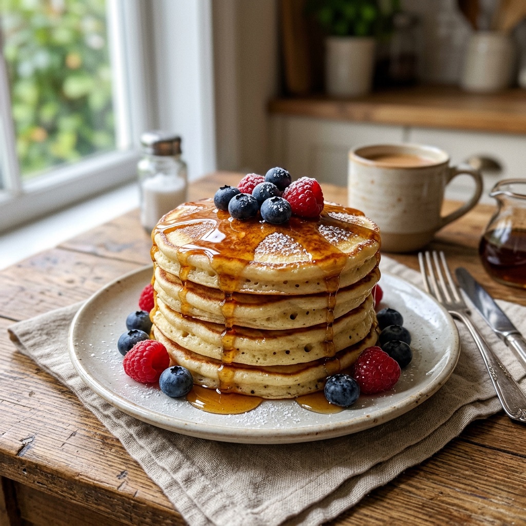 Heißluftfritteuse-Frühstücks-Pfannkuchen