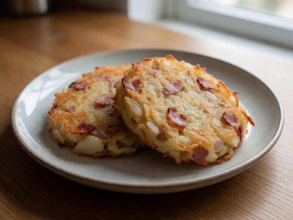 Heißluftfritteuse-Bratkartoffeln mit Speck