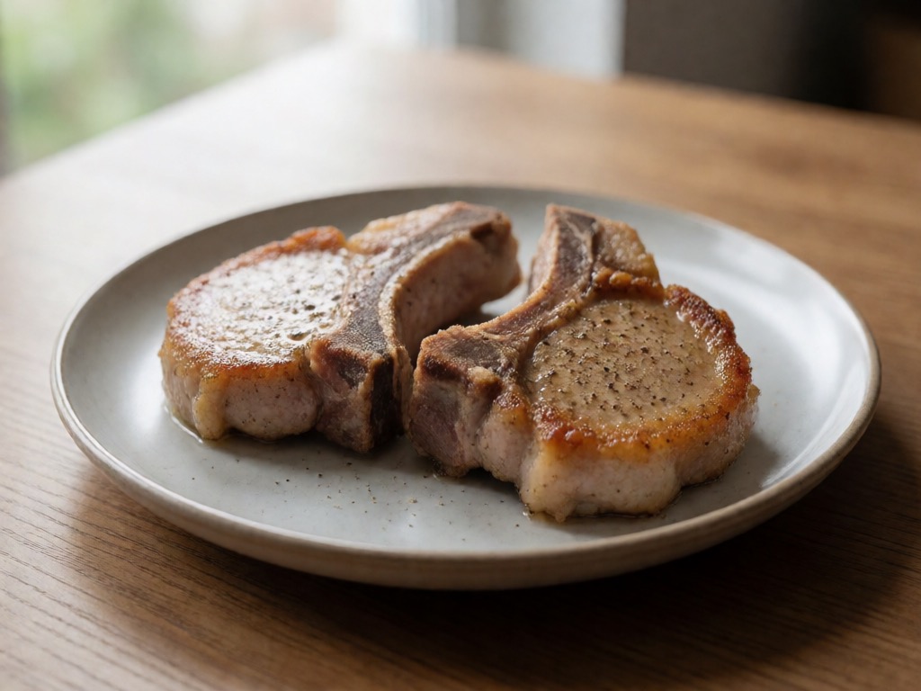Schweinekoteletts aus der Heißluftfritteuse