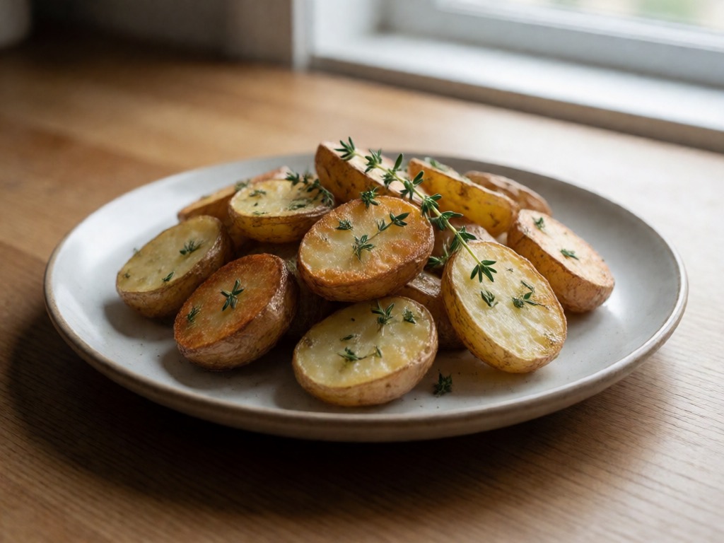 Airfryer-Rinderfilet mit Thymian-Kartoffeln