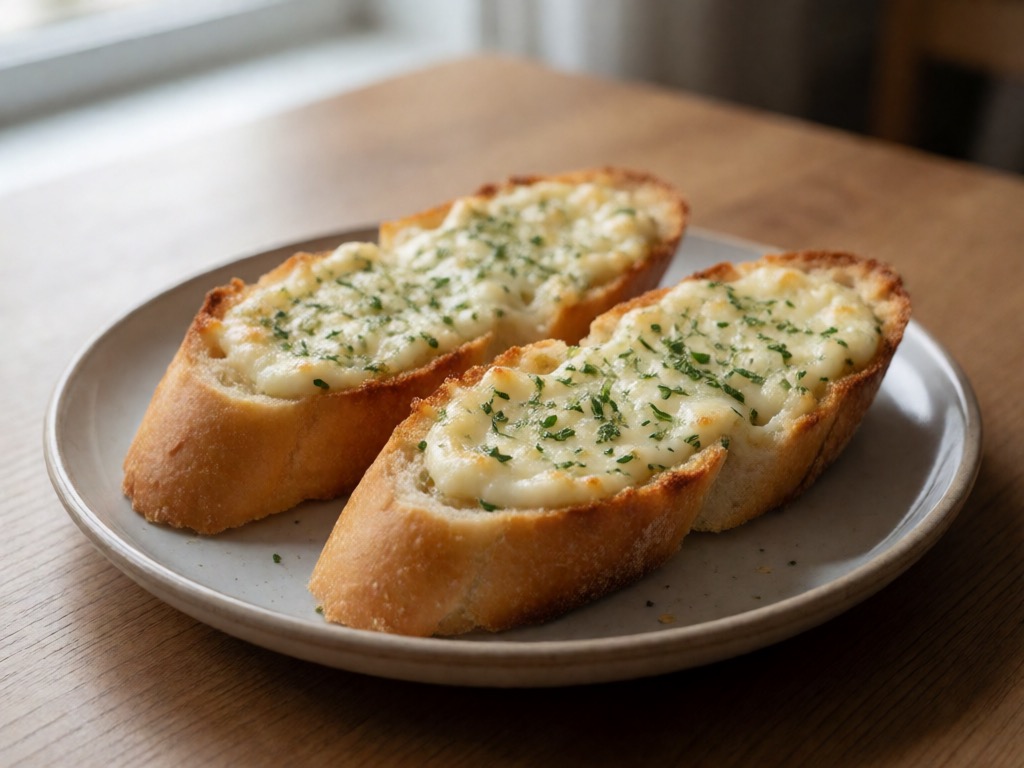Käse-Knoblauch-Brot im Airfryer