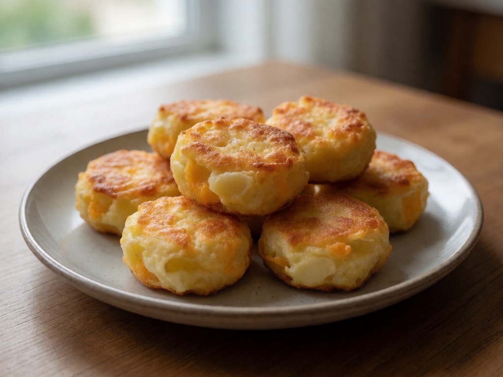 Airfryer-Käse-Kartoffel-Puffs