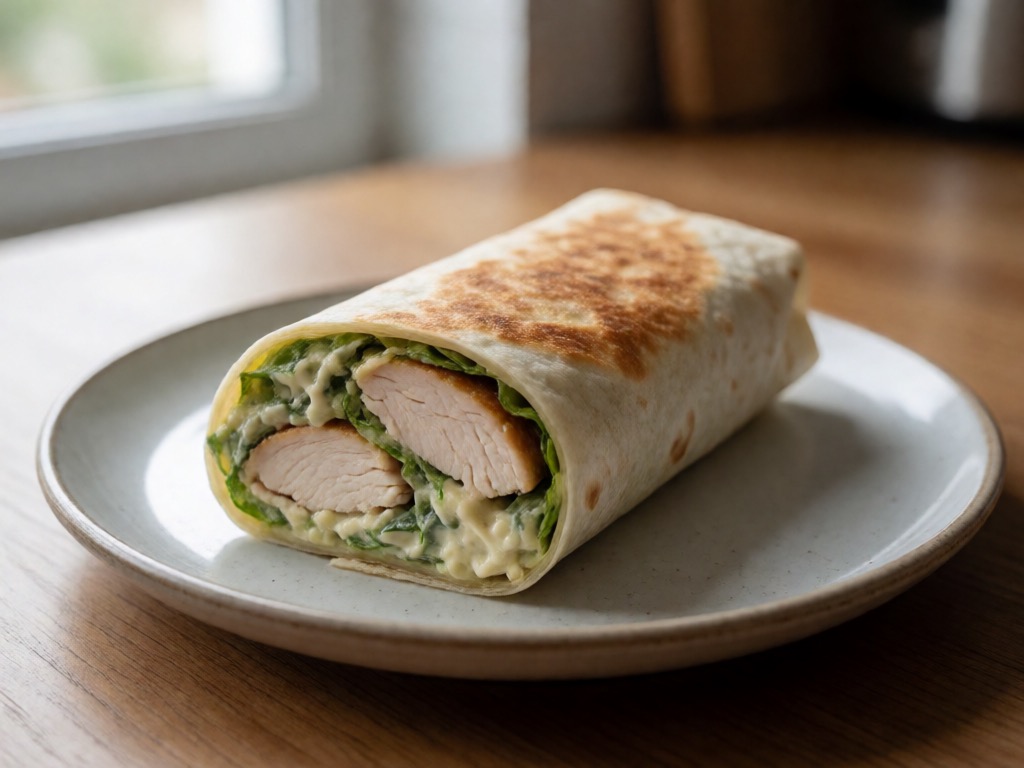 Airfryer-Chicken-Caesar-Wrap