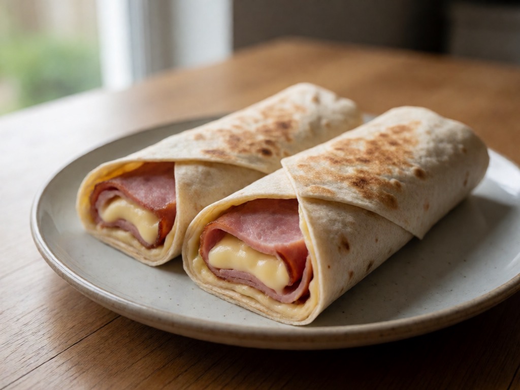 Airfryer-Schinken-Käse-Wrap