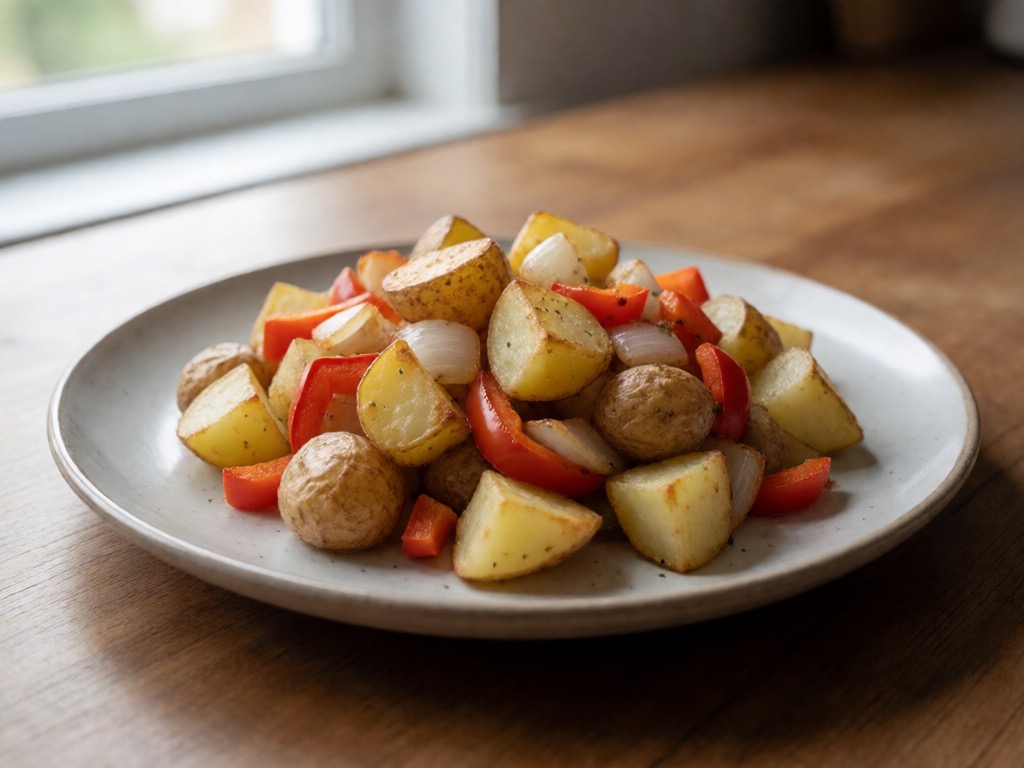 Kartoffel-Paprika-Würfel aus dem Airfryer
