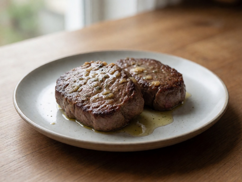 Rindfleischsteak mit Rosmarin und Knoblauch aus dem Airfryer