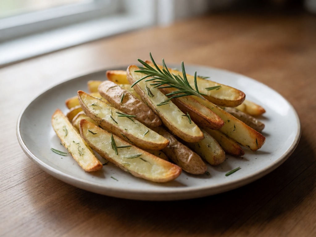 Airfryer-Kartoffel-Pommes mit Rosmarin
