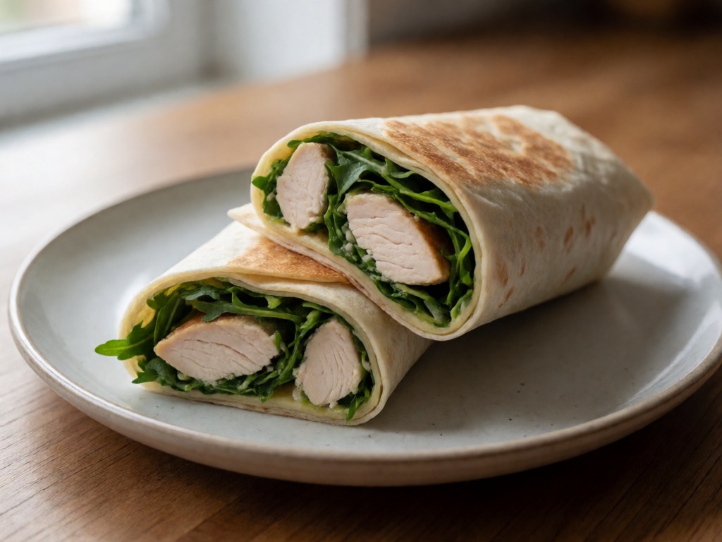 Airfryer-Rucola-Chicken-Wrap
