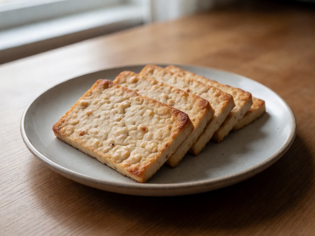 Airfryer-Tempeh mit asiatischer Dipsauce