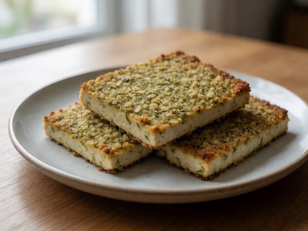 Airfryer-Tempeh mit Kräuterkruste