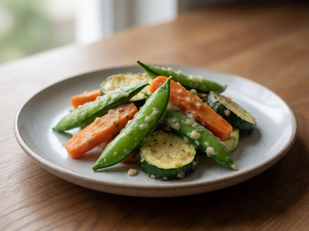 Airfryer-Gemüse mit Kräuterbutter