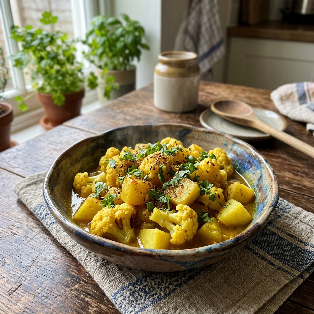 Aloo Gobi - Kartoffeln und Blumenkohl