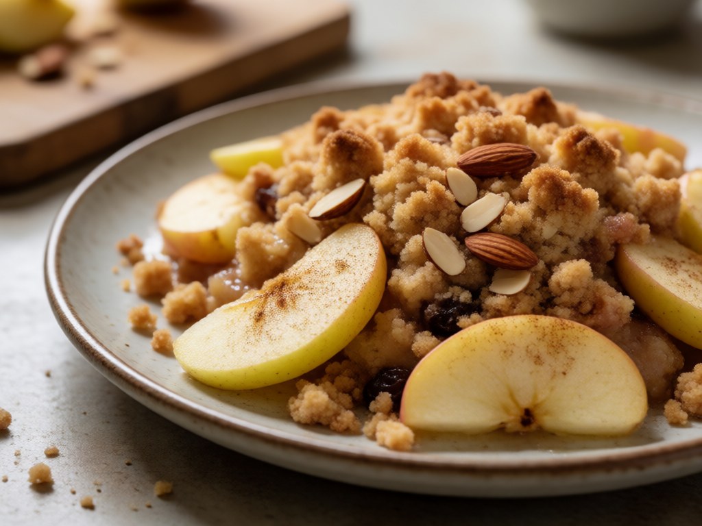 Knuspriges Apfel-Crumble