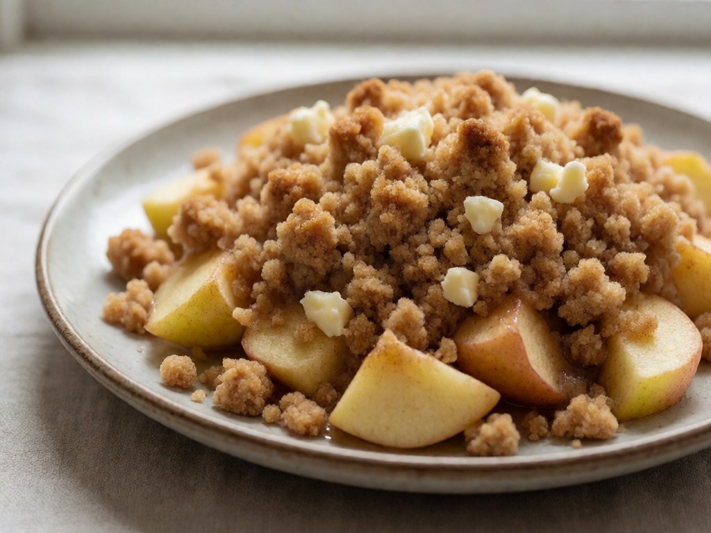 Knuspriger Apfel-Crumble