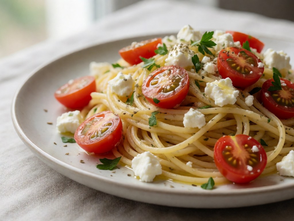 Feta-Pasta aus der Heißluftfritteuse