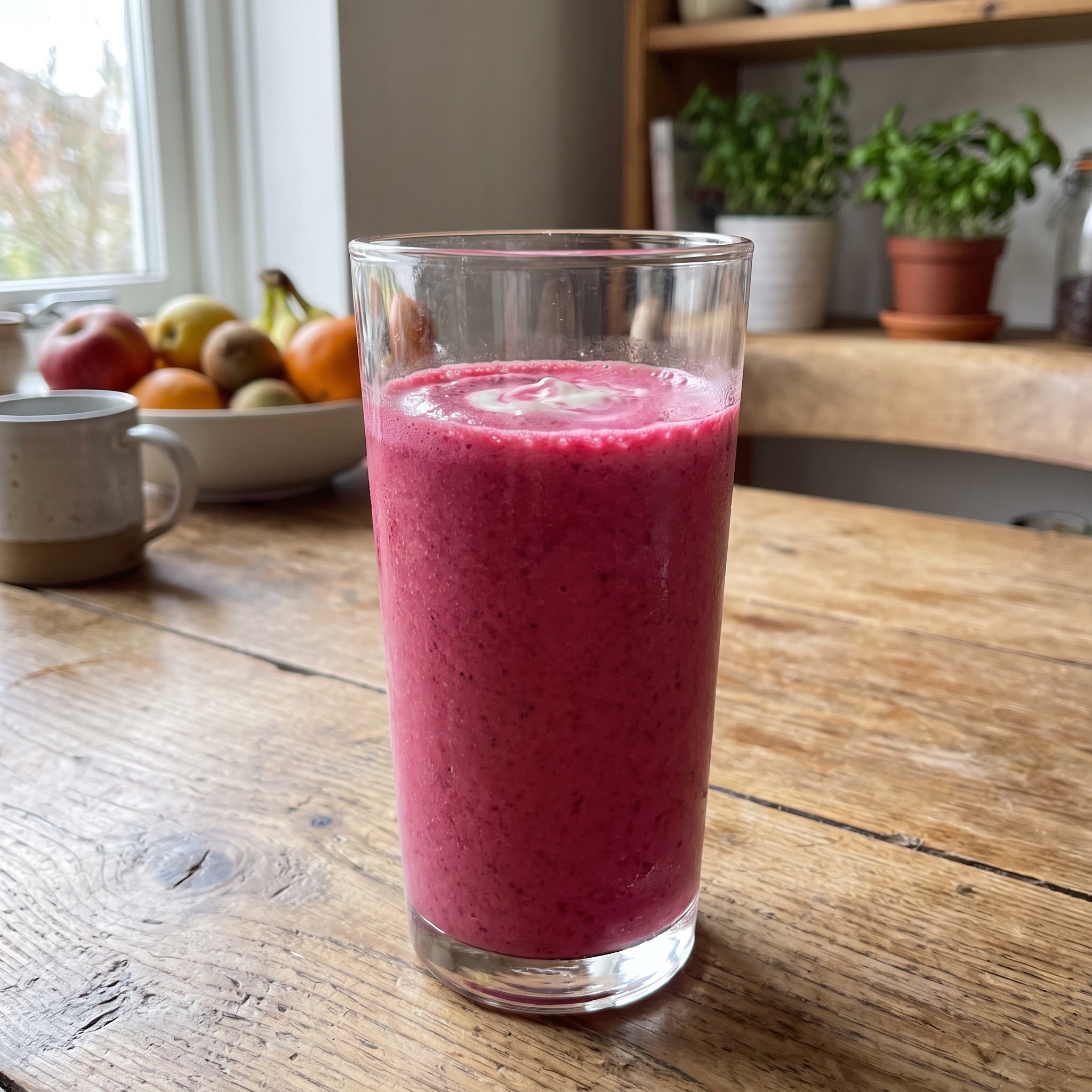 Rote Beete-Smoothie mit Proteinpulver