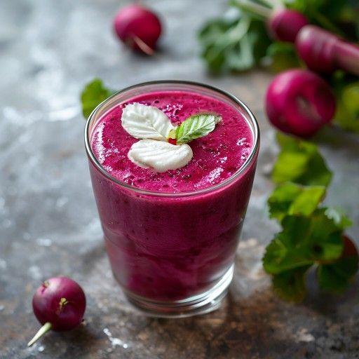 Smoothie de betterave avec poudre de protéine
