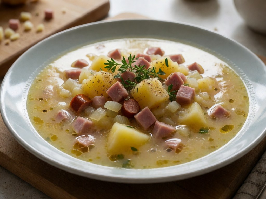 Klassische Berliner Kartoffelsuppe