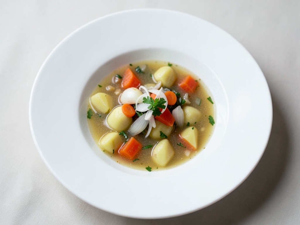 Sopa de patatas estilo Berlín