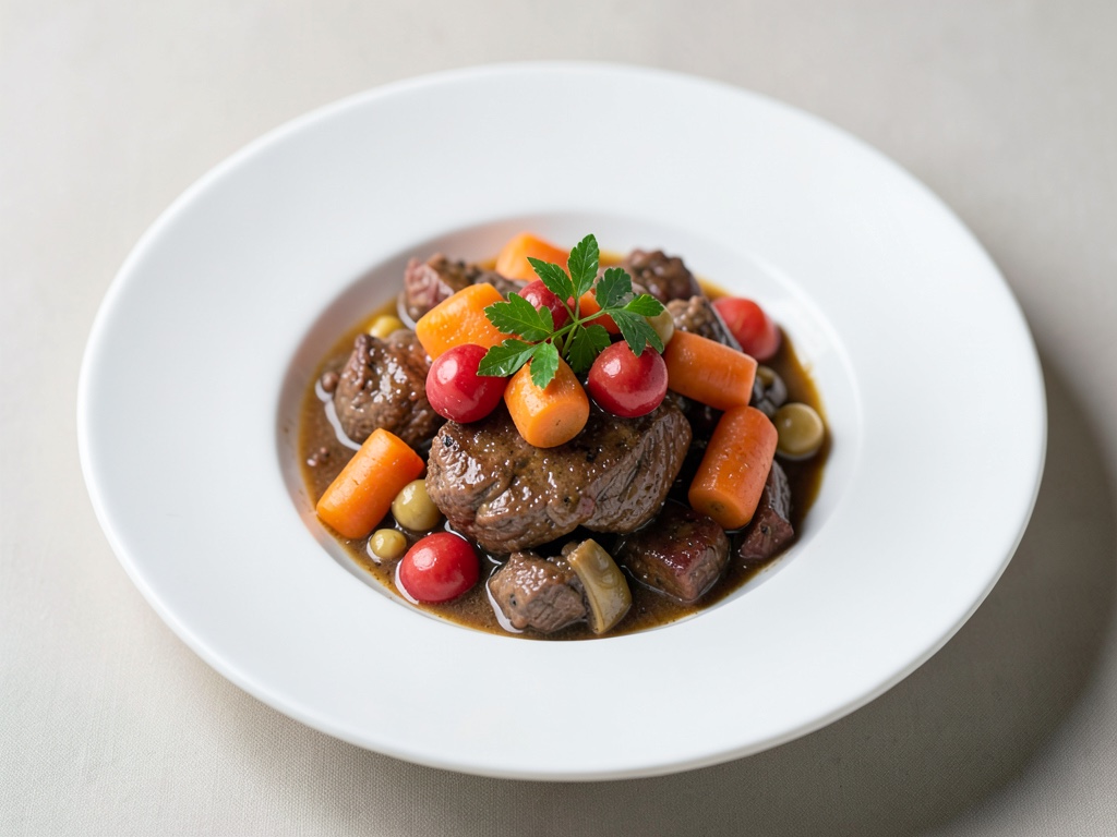 Rindergulasch im Bistro-Stil mit Karotten
