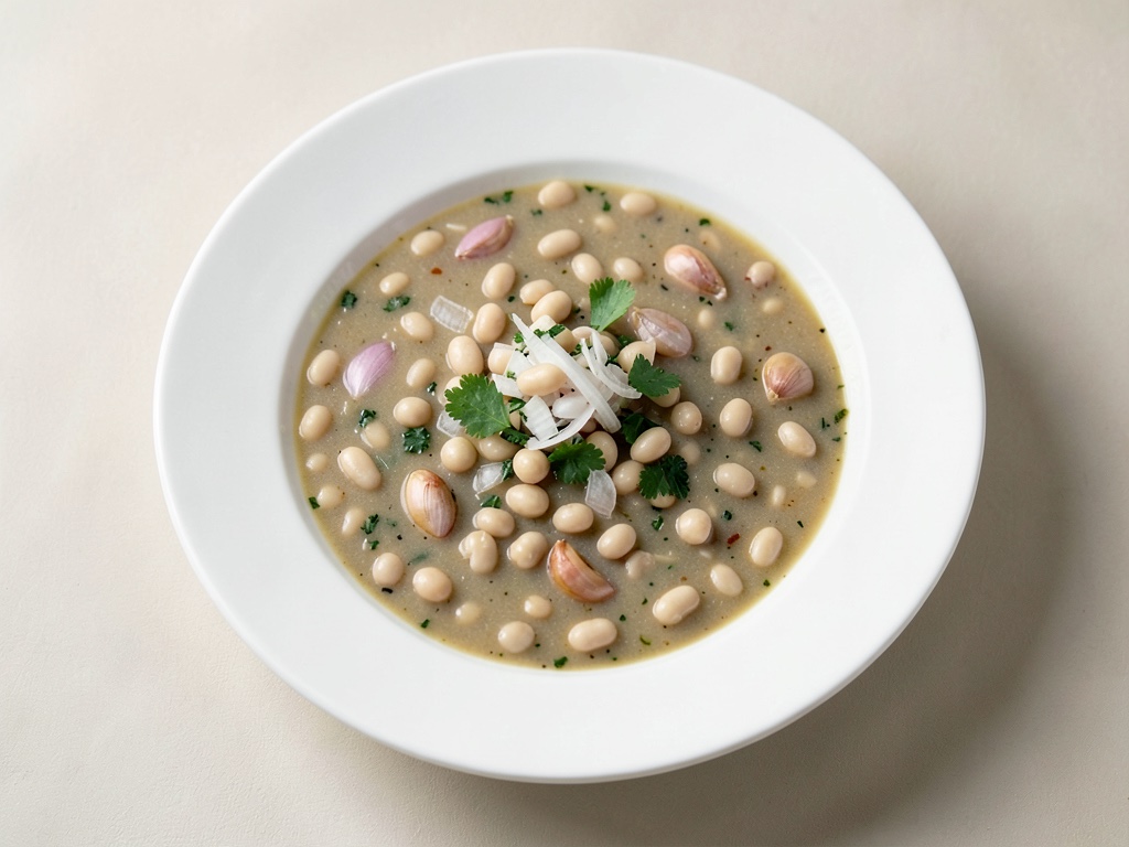 Sopa cremosa de judías