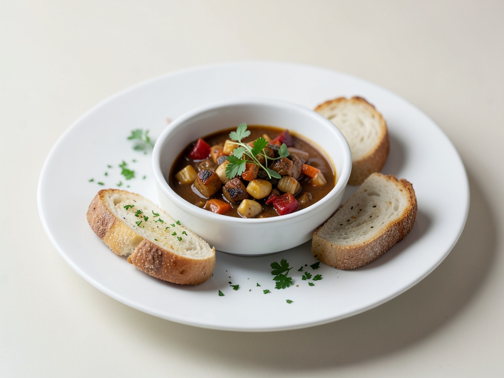 Bolonia-Brunch-Bowl mit Knoblauchbrot