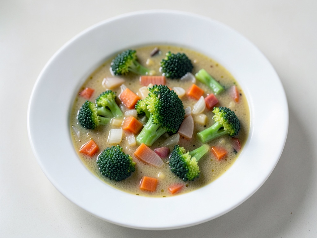 Sopa de brócoli y cheddar