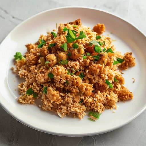 Buffalo Chickpea Crispy Rice