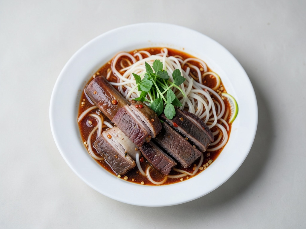 Bún Bò Huế - Scharfe Rindfleisch-Nudelsuppe