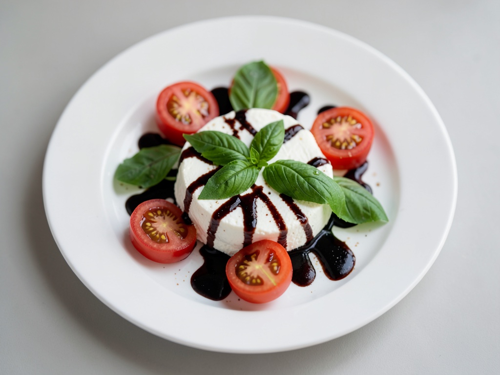Piatto di insalata con Burrata