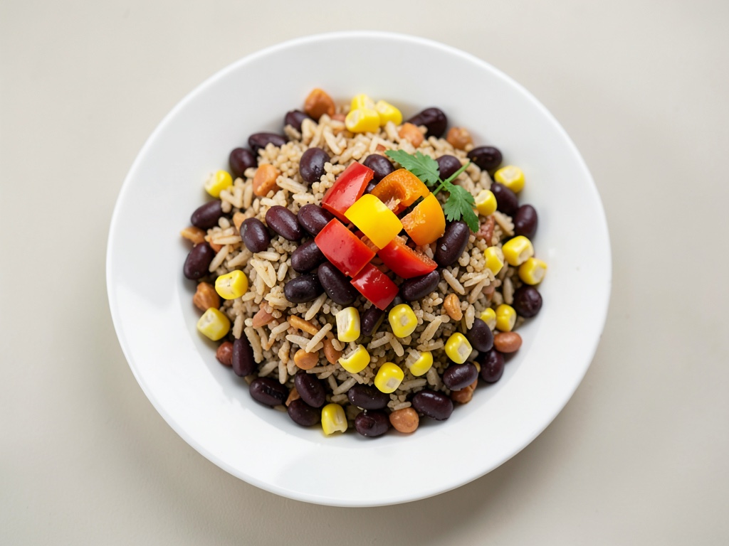 Burrito-Bowl mit Bohnen