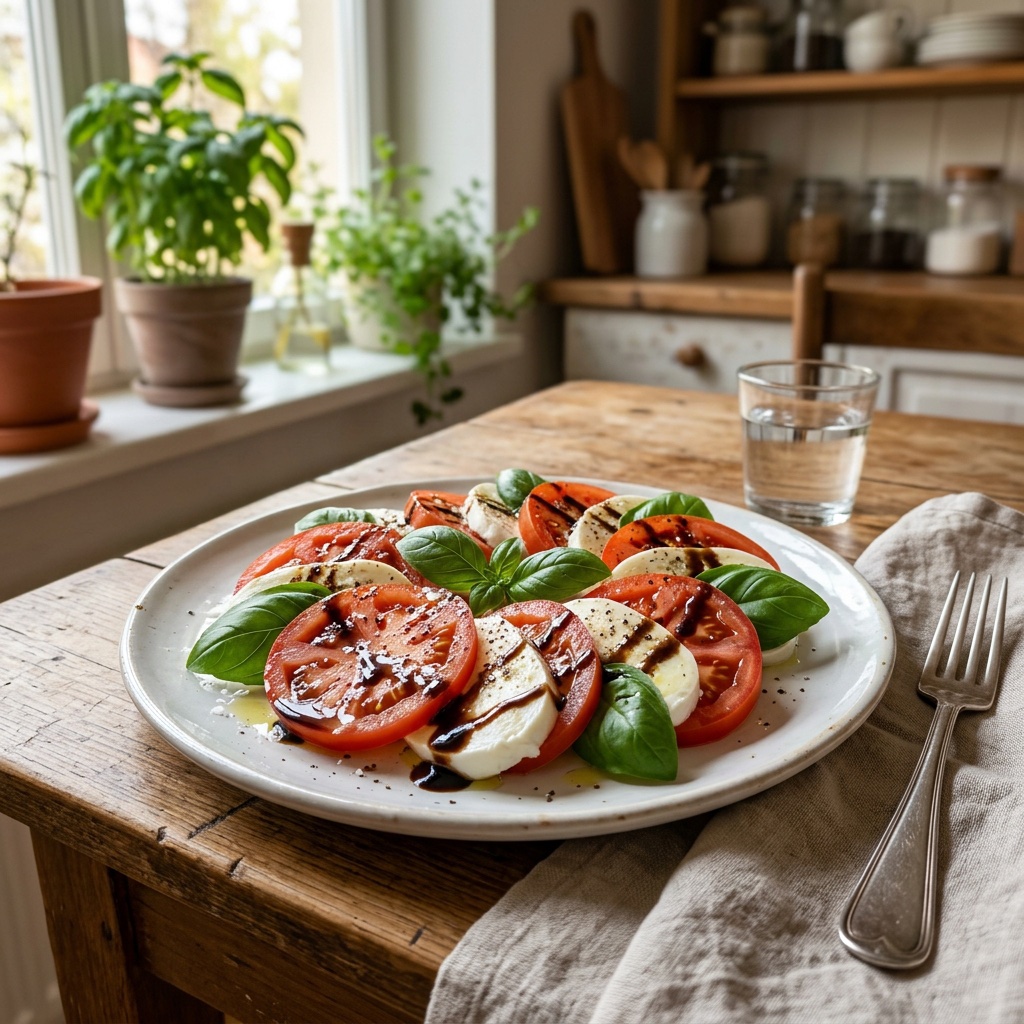 Caprese-Salat mit Balsamico