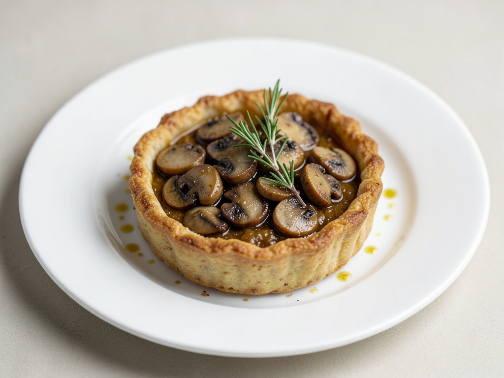Torta Waldorfer ai funghi champignon con timo