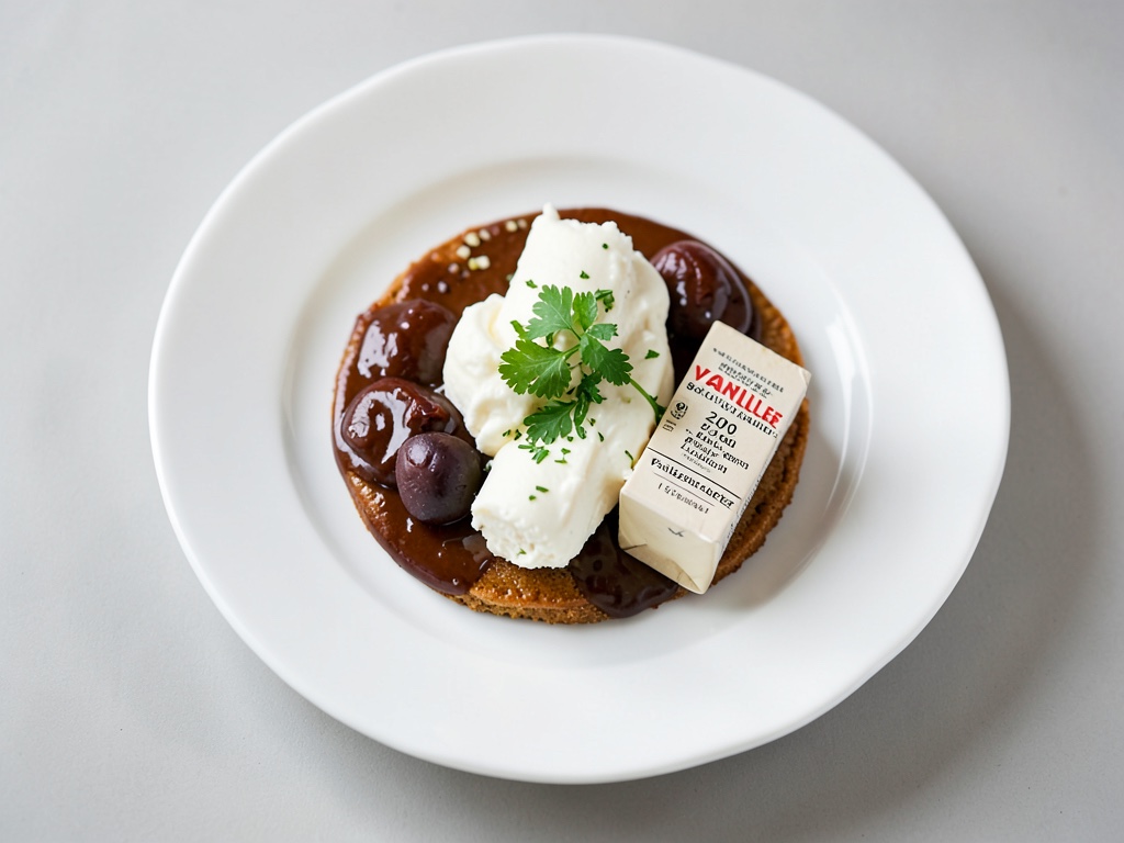 Crema aireada de queso fresco y vainilla