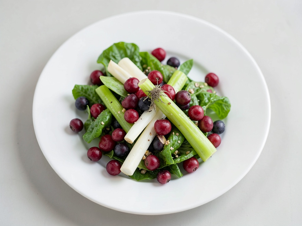 Insalata di asparagi e fragole marinati