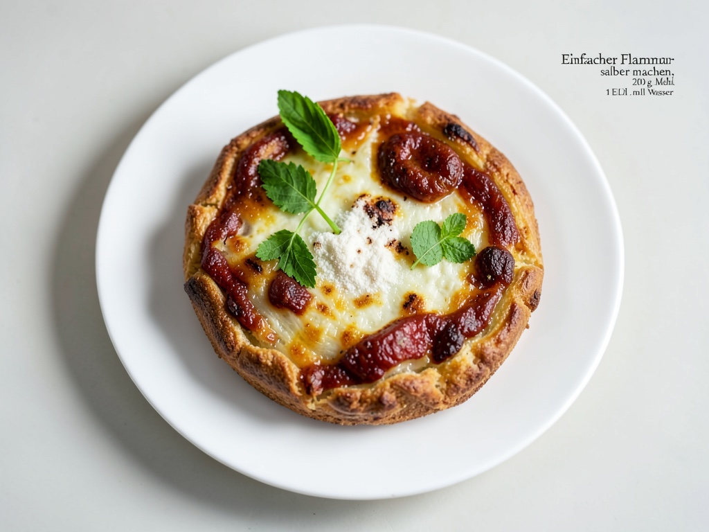 Preparazione leggera di Flammkuchen – Cucinare per principianti