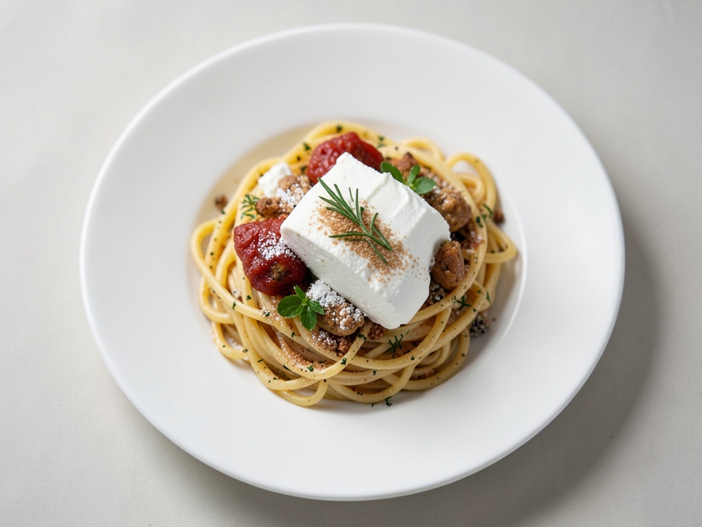 Spaghetti-Eis-Dessert