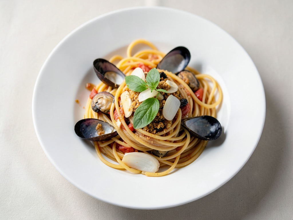 Spaghetti mit Muscheln