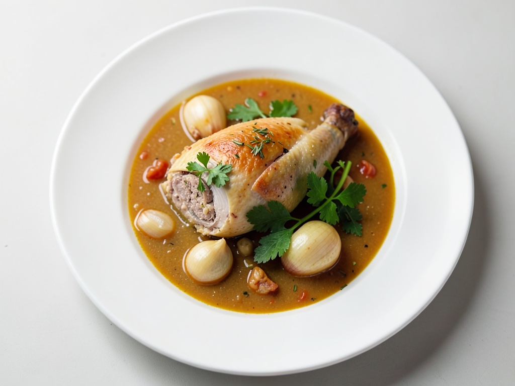 Brodo di pollo fatto in casa con riso
