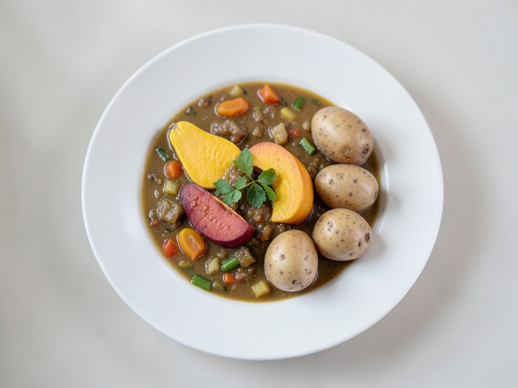 Cremige Kürbis-Kartoffel-Suppe mit Vanille