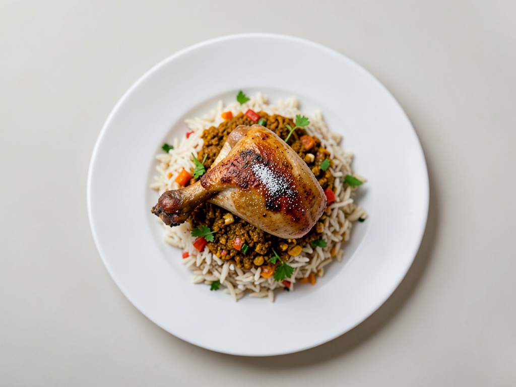 Pollo ghanese piccante con riso