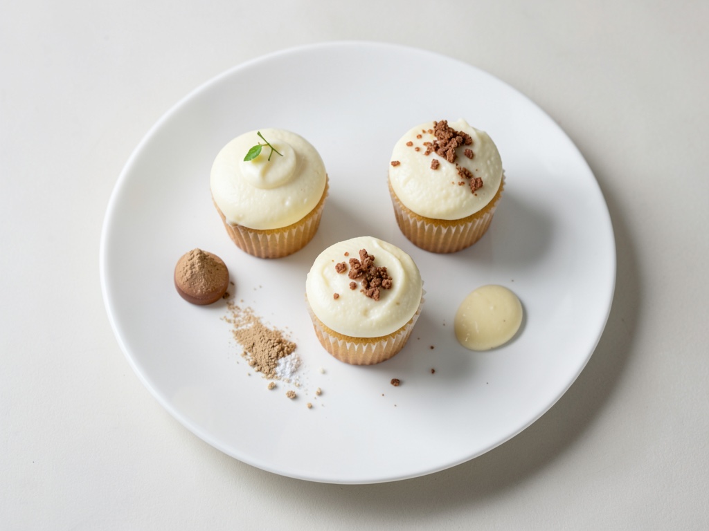 Extra cremige Muffins mit weißer Schokolade