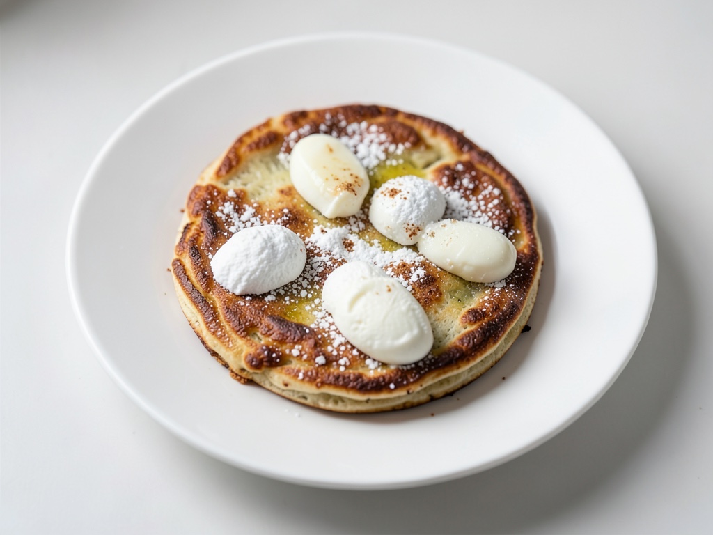 Flache Pfannkuchen