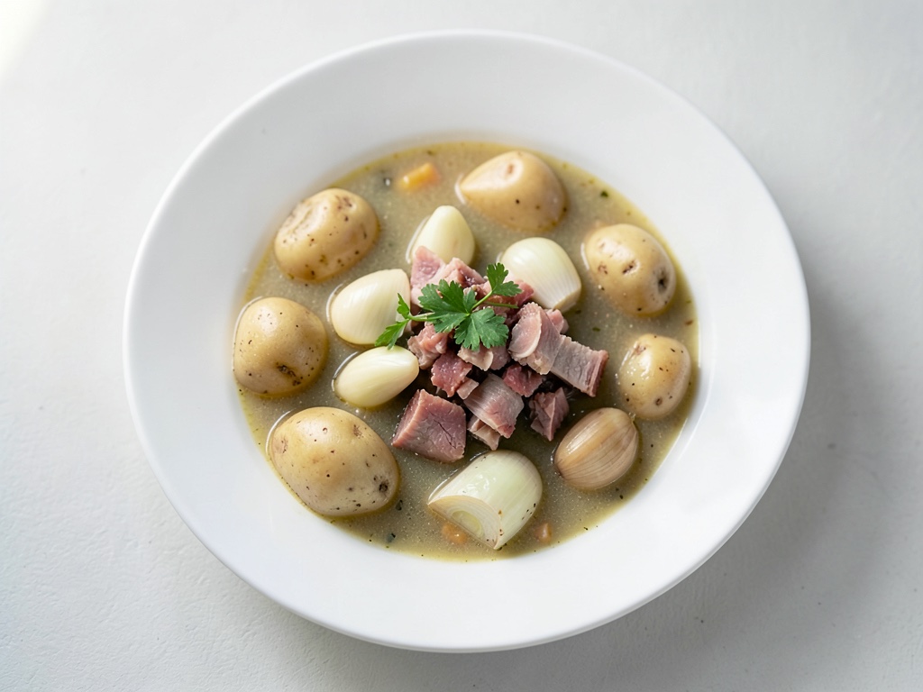 Soupe classique de pommes de terre berlinoise