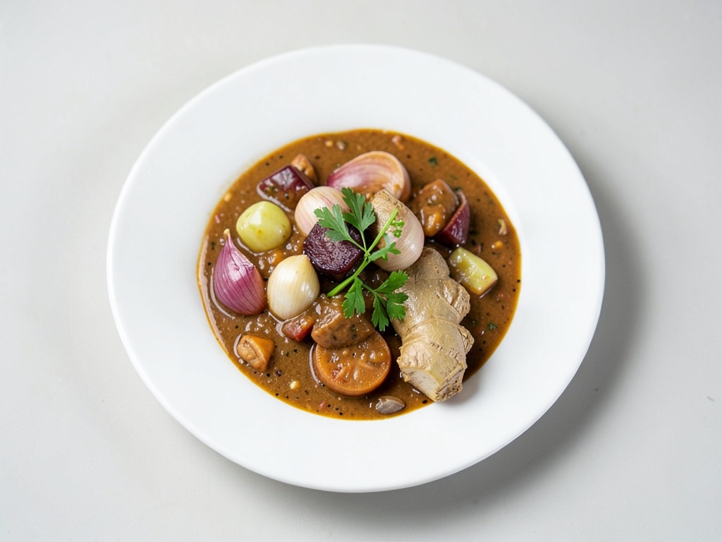 Curry cremoso con lenticchie e biete