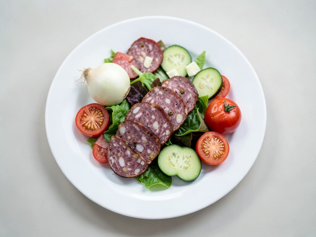 Il tuo croccante insalata di salsiccia svizzera