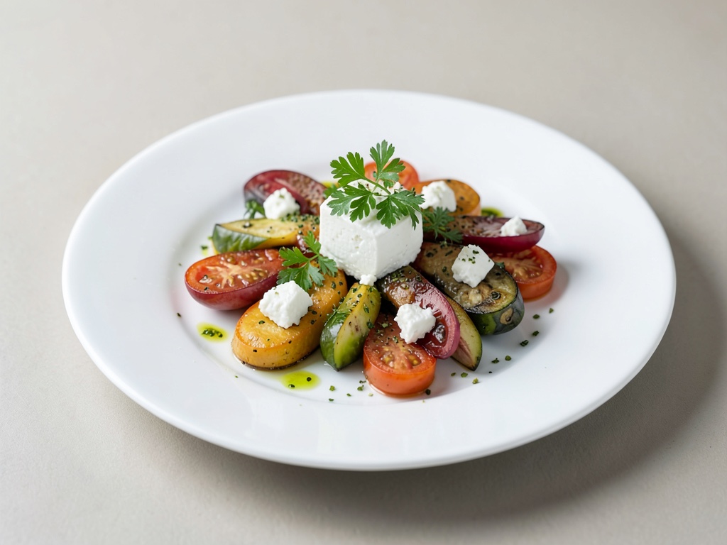 Mariniertes Antipasti-Gemüse mit Feta