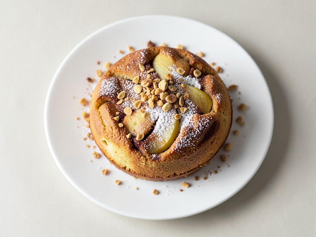 Torta vegana alle mele con briciole di cannella