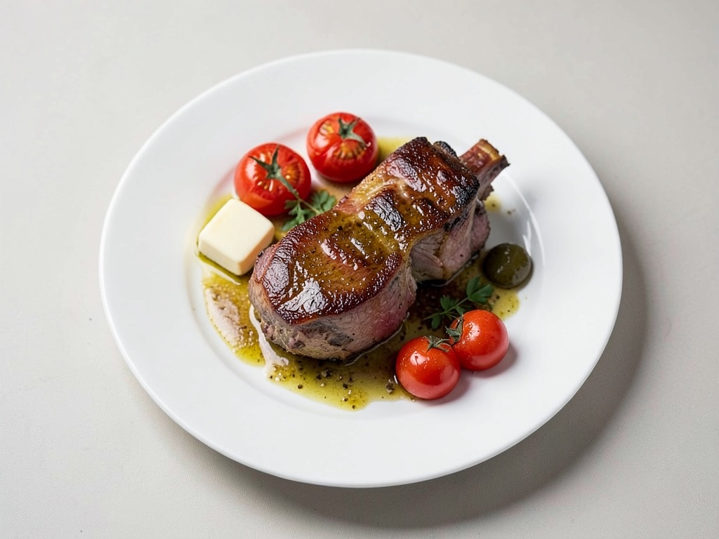 Tenero cosciotto d'agnello dal forno a bassa temperatura